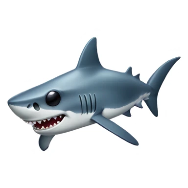 shark with sunglasss and a mustache sticker