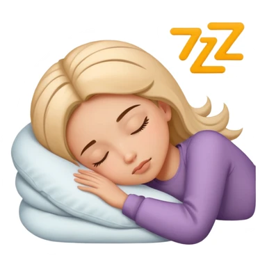 girl sleeping with ZZZ symbols above her head sticker