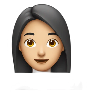 asian woman behind laptop sticker