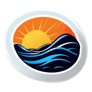 Laying out in the sun sticker