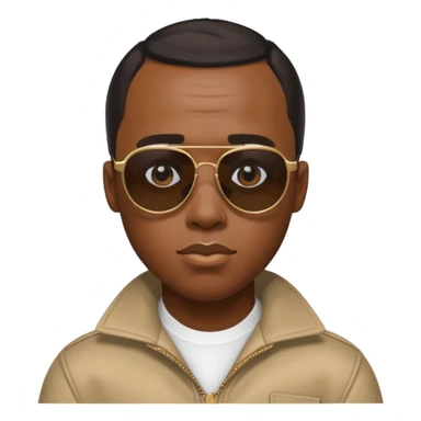 Diddy as a cool character with sunglasses emoji sticker