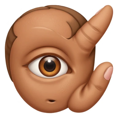 solo orecchio con mano dietro sticker