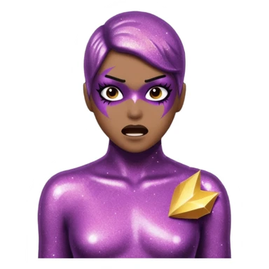 glitter killer attack sticker