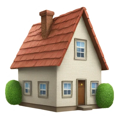 House made out of a cards sticker