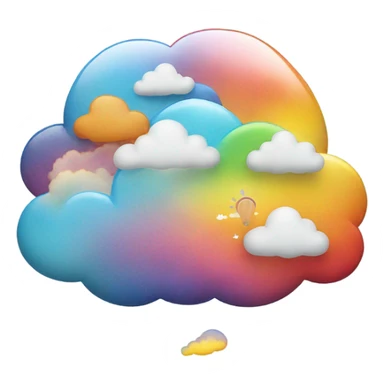 Head with a dream bubble sticker