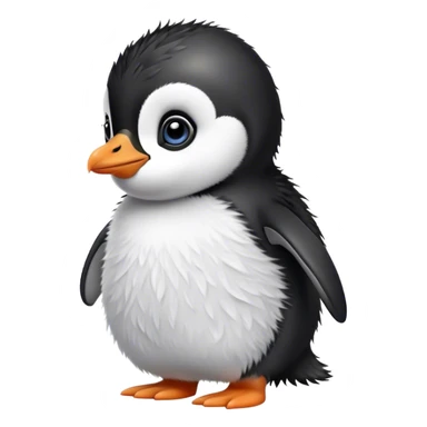 Cute baby penguin sticker