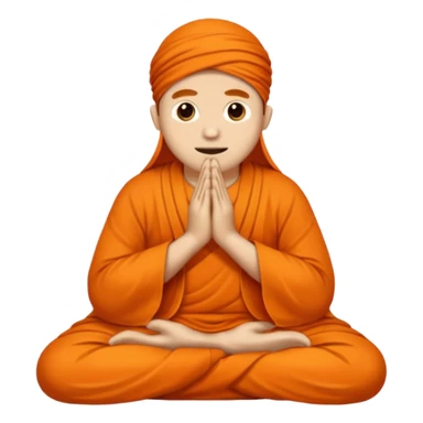 Buatkan emoticon siap pakai. Seseorang sedang sholat. sticker