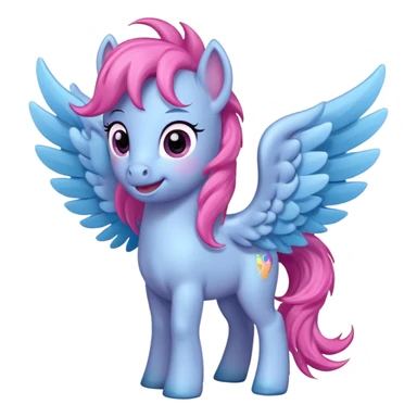 a littly pony with wings emoji sticker