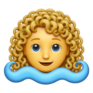 Skyblue color verified emoji with curly border  sticker