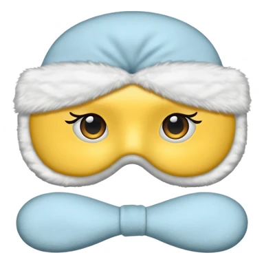 winter sleep mask sticker