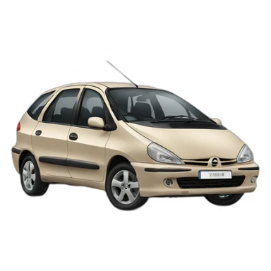 Beige xsara picasso sticker