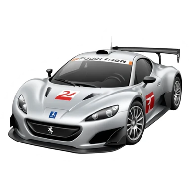 supercar 24 h du man Peugeot emoji sticker