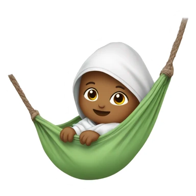 Bebé en hamaca sticker