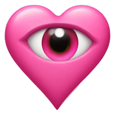 heart eye emoji with pink hearts  sticker
