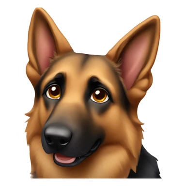 sable german shepherd dog  sticker