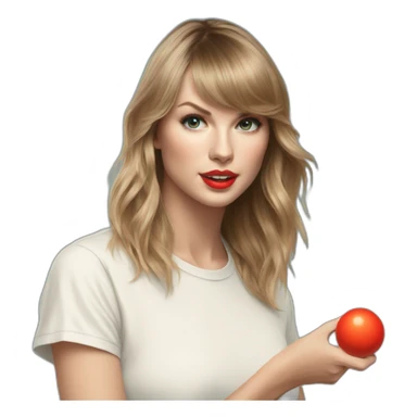 Taylorswift-playing-ping-pong sticker