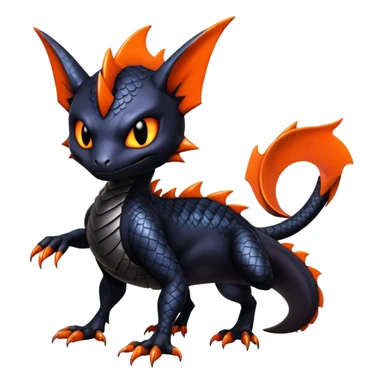 Shiny Epic Badass Gothic Noibat-Salandit-Litten-Hybrid sticker