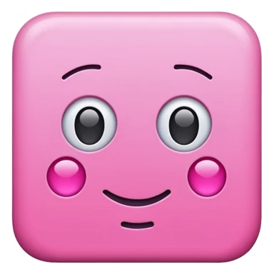 Pink square with no face sticker