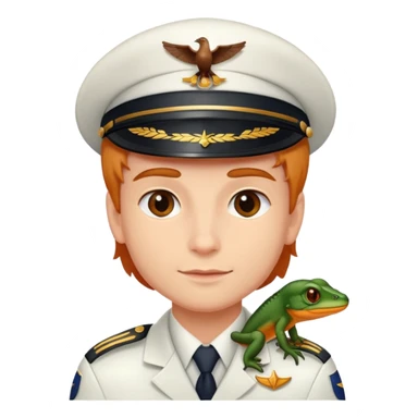 Pilot with a newts  sticker