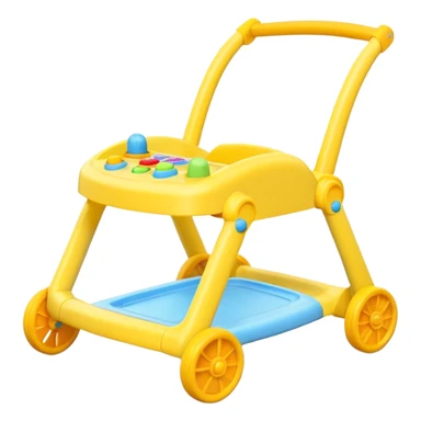 yellow baby walker sticker