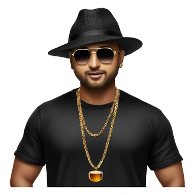 Honey Singh in all black song sticker