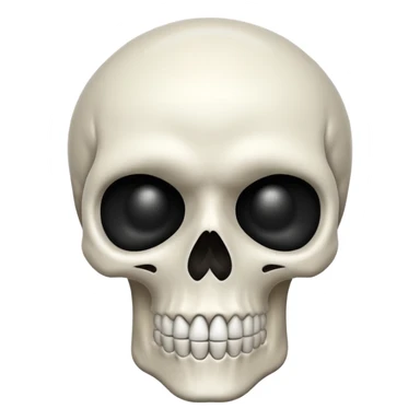 skull emoji with alternate expression sticker