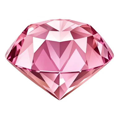 rose gold diamond gemstone with pink hues sticker