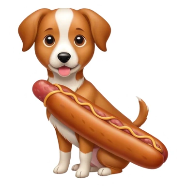 Dog with salchicha  sticker