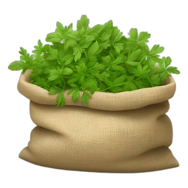 Big bag of smoking herbs sticker