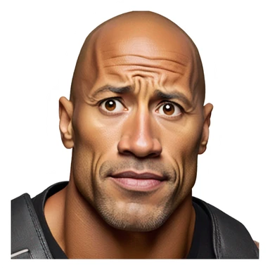 dwayne the rock johnson raised eyebrow meme sticker