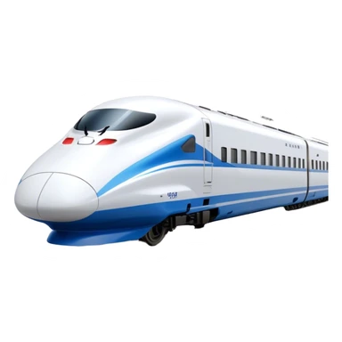 High-Speed Train (Shinkansen) - JR East (Model Year: 2021) (Iconic colour: White with blue) sticker