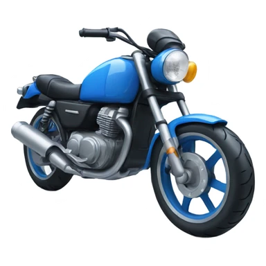 blue motorbike  sticker