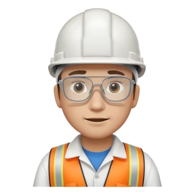 Ingeniero casco blanco sticker