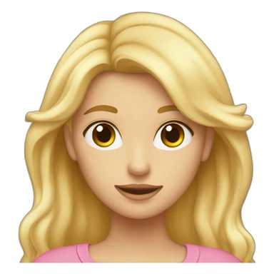 Blond qui fait un coeur a sa copine  sticker