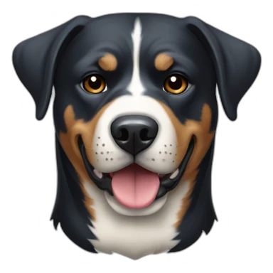 white rottweiler dog sticker