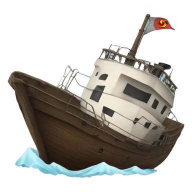 Sinking ship sticker