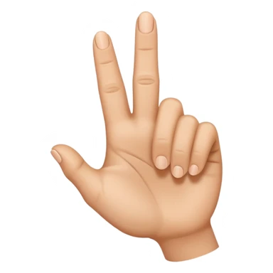 dedo señalando abajo sticker