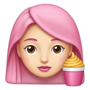 Çiçek Çilekli süt sticker