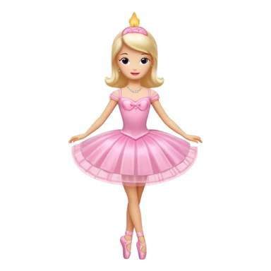 ballerina barbie candle sticker