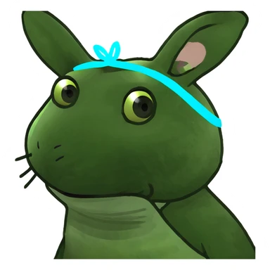 Królik w opasce  sticker