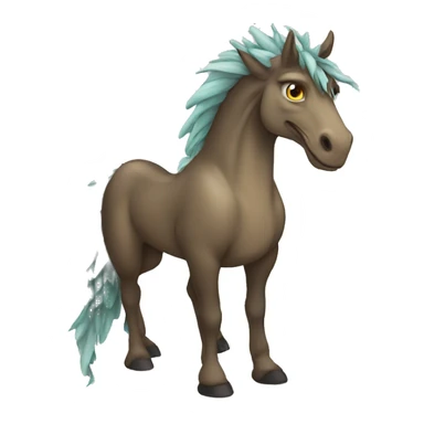 Horse dragon sticker