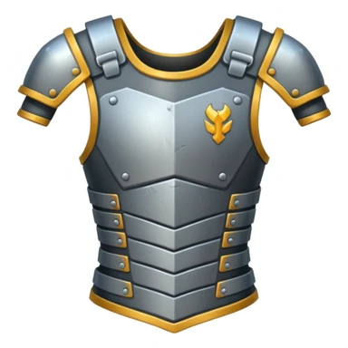 Body armor Emoji fantasy pixel art style sticker