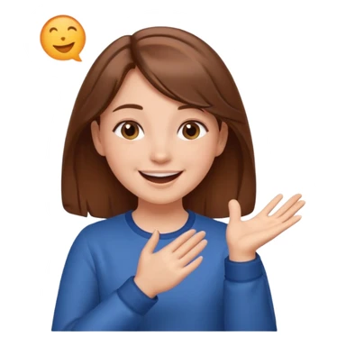 cheering girl whistling and clapping her hands sticker