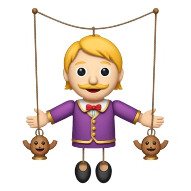 Icon for Puppet Theater: a puppet on strings sticker