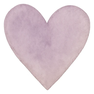 purple heart, watercolor art style, soft edges, no text, transparent background sticker
