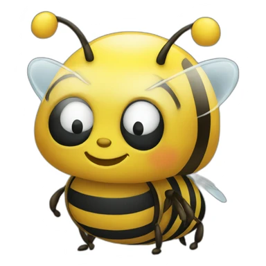 a bee programming sticker