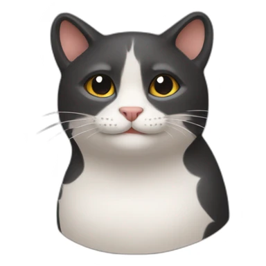 half cat half mole sticker