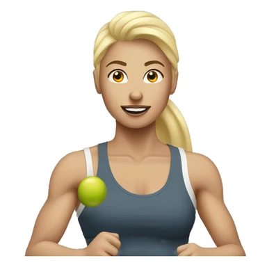 blonde works out  sticker