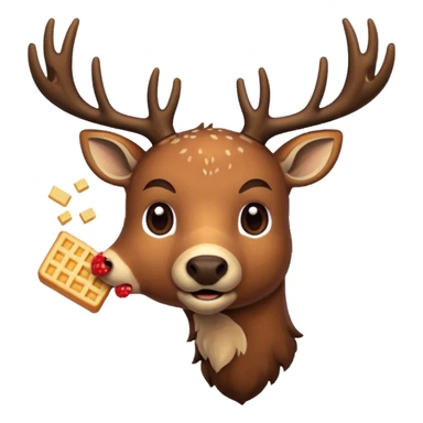 pixel deer eating a sentence
The words are UPDATE sticker