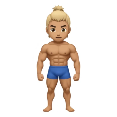 Create Demons slayer in inosuke emoji full body and minimum size sticker